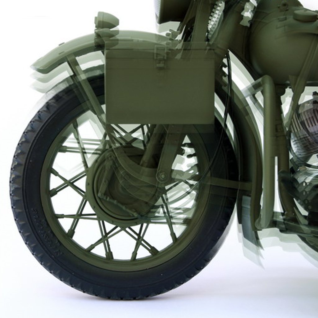1/6 Scale Plastic Military Soldier Motorcycle for 12